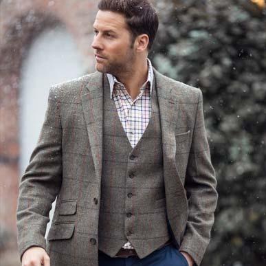Assortir votre veste et votre gilet en tweed